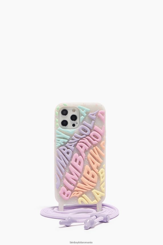 ro Bimba Y Lola husa iphone 12 pro max logo transparenta multicolor 2XZ40B905 accesorii