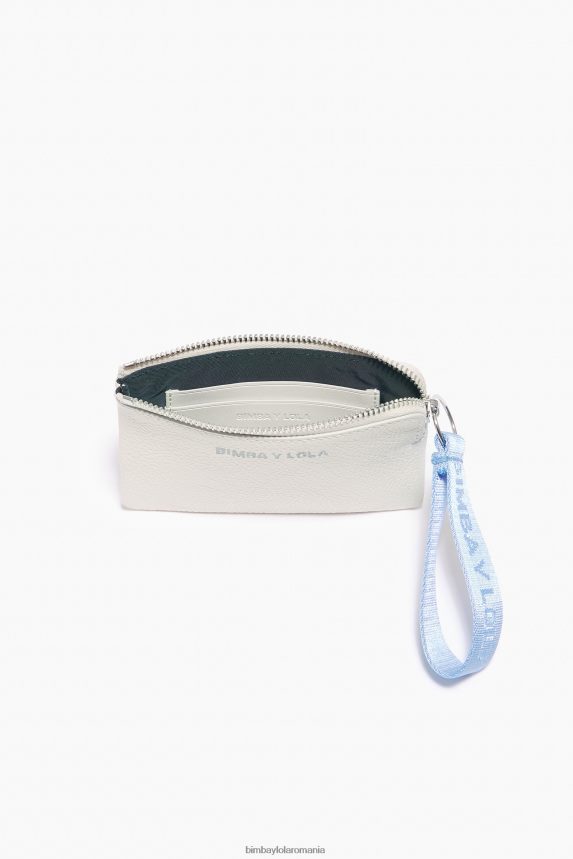 ro Bimba Y Lola portmoneu curbat din piele alb 2XZ40B1048 accesorii