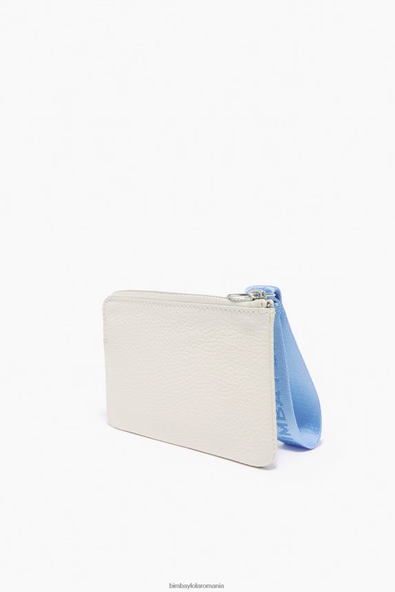 ro Bimba Y Lola portmoneu curbat din piele alb 2XZ40B1048 accesorii