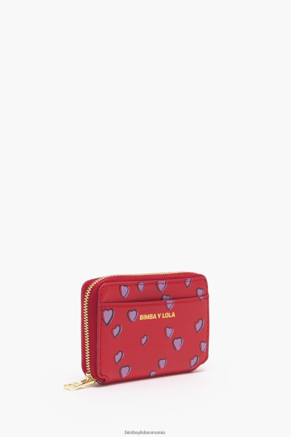 ro Bimba Y Lola poseta cu inimioare mici din piele roșu 2XZ40B1012 accesorii