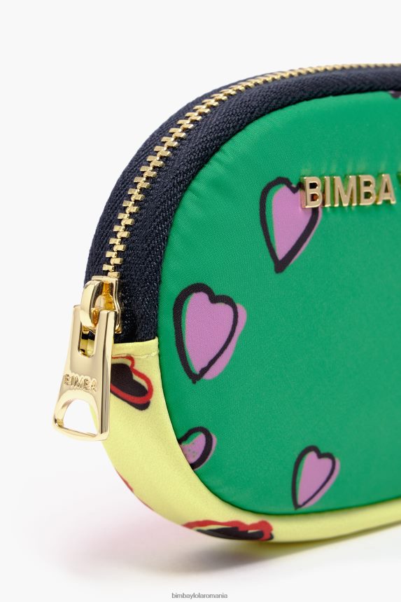 ro Bimba Y Lola poseta de monede cu imprimeu inimioare verde oval 2XZ40B1027 accesorii