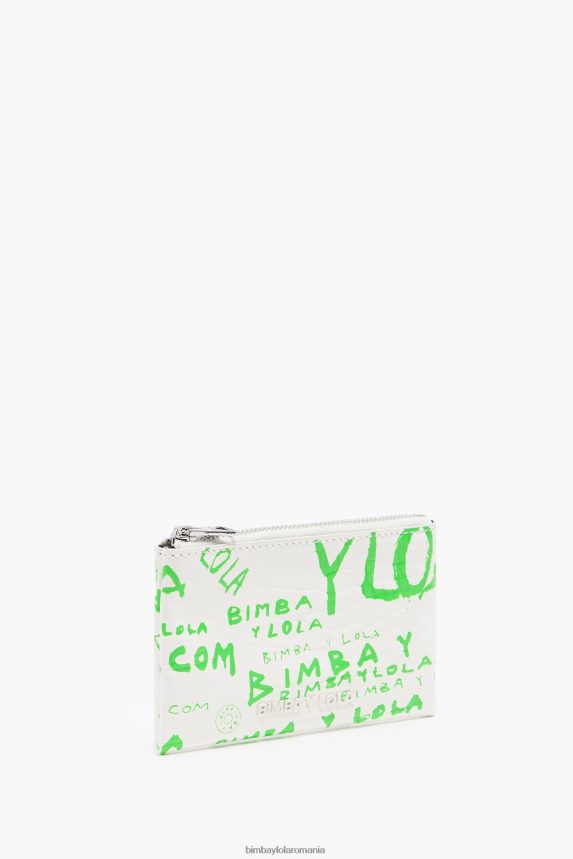 ro Bimba Y Lola poseta dreptunghiulara cu imprimeu crocodil alb 2XZ40B1042 accesorii