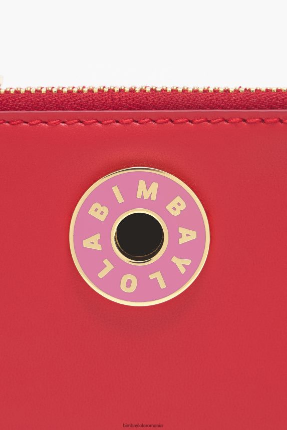 ro Bimba Y Lola poseta dreptunghiulara din piele roșu 2XZ40B1024 accesorii
