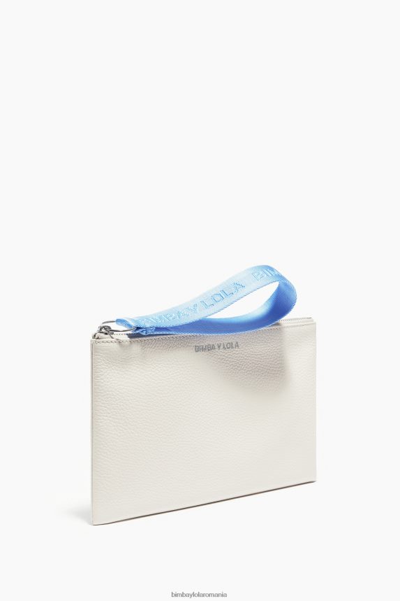 ro Bimba Y Lola husa de machiaj plat din piele alb 2XZ40B1096 accesorii