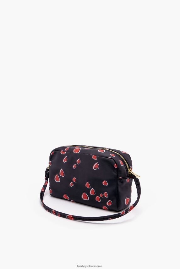 ro Bimba Y Lola trusa de machiaj dreptunghiulara medie cu imprimeu inimioare negru 2XZ40B1089 accesorii