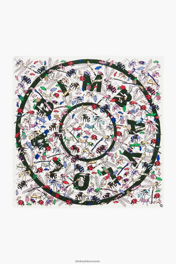 ro Bimba Y Lola eșarfă cu logo insecte și corali aproape alb 2XZ40B643 accesorii