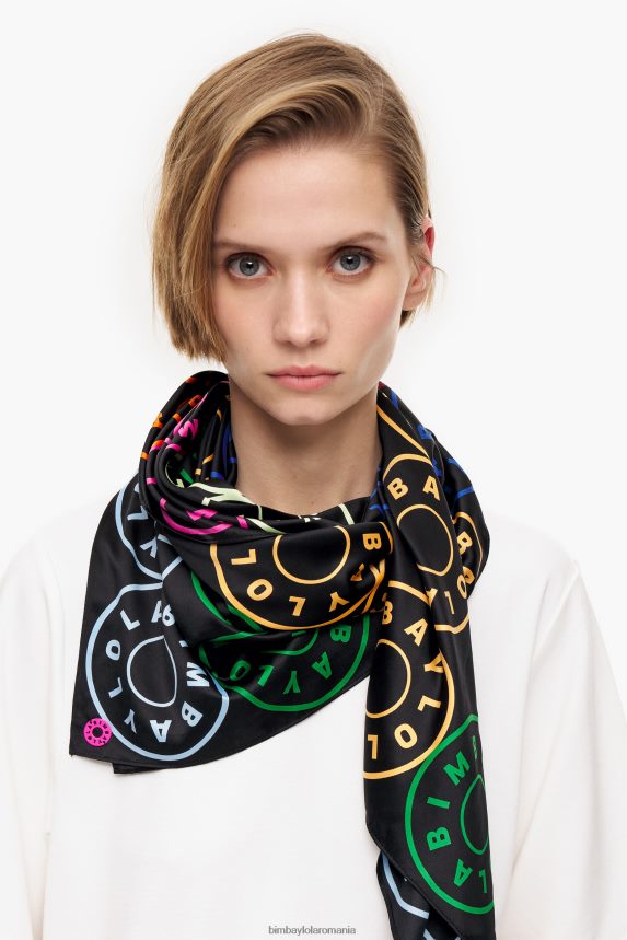 ro Bimba Y Lola eșarfă cu sigle negru 2XZ40B626 accesorii