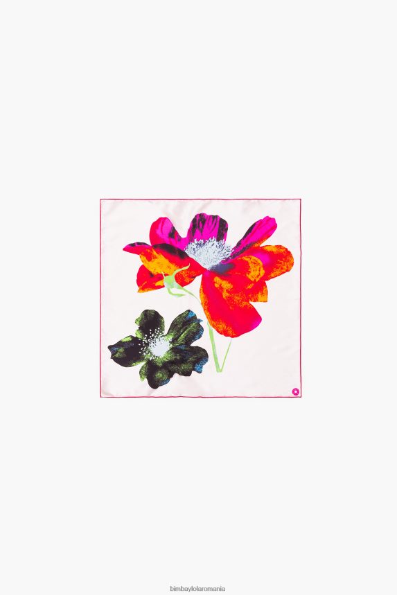 ro Bimba Y Lola eșarfă de mătase florală aproape alb 2XZ40B606 accesorii
