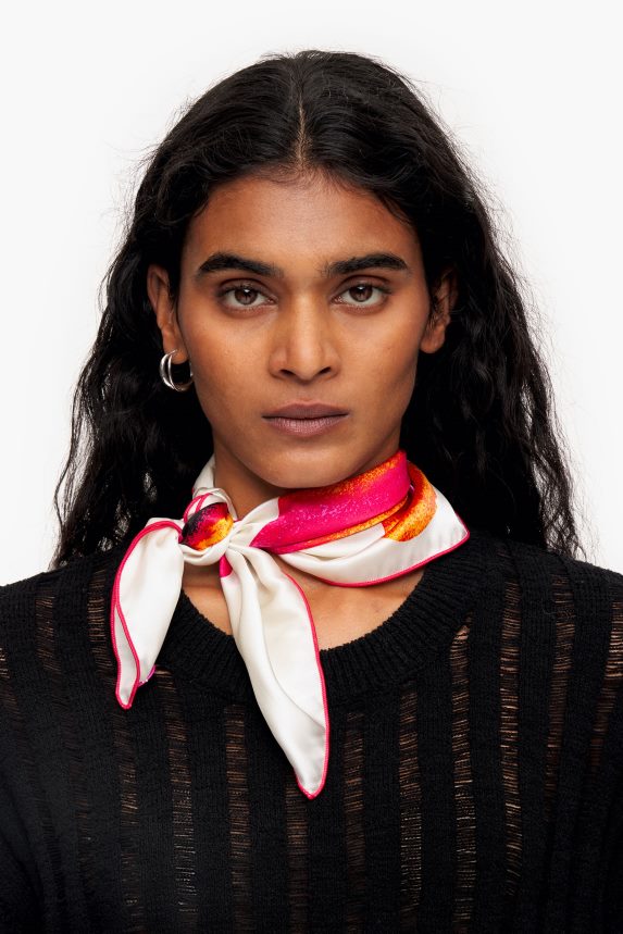 ro Bimba Y Lola eșarfă de mătase florală aproape alb 2XZ40B606 accesorii