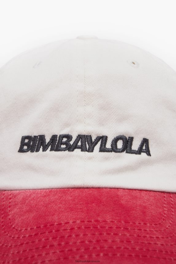 ro Bimba Y Lola șapcă din bumbac bicolor alb 2XZ40B872 accesorii
