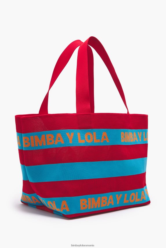 ro Bimba Y Lola geantă shopper tricotată roșu 2XZ40B126 accesorii