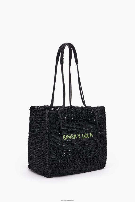 ro Bimba Y Lola geantă tote din rafie negru 2XZ40B115 accesorii