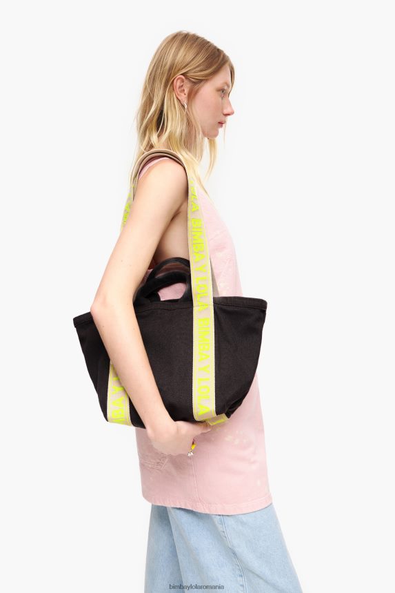 ro Bimba Y Lola geanta shopper din panza antracit 2XZ40B87 accesorii