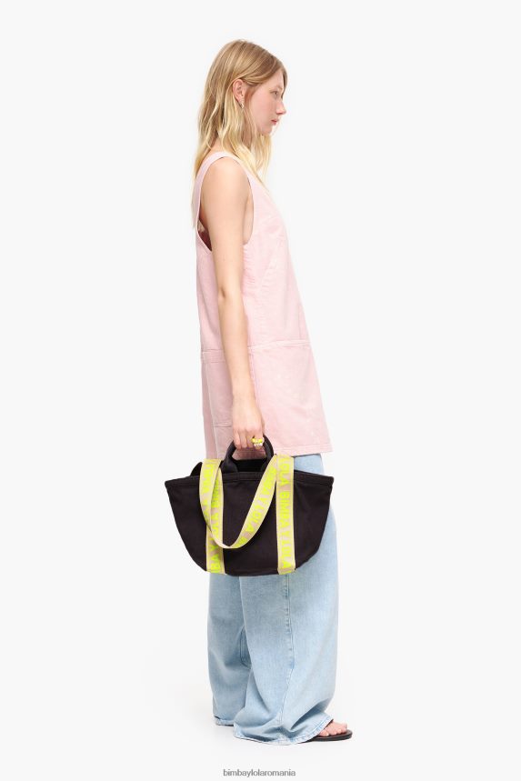 ro Bimba Y Lola geanta shopper din panza antracit 2XZ40B87 accesorii