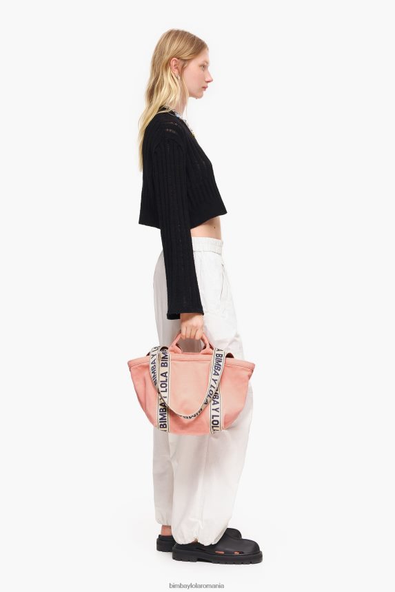 ro Bimba Y Lola geanta shopper din panza roz 2XZ40B83 accesorii