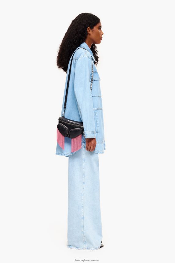 ro Bimba Y Lola geanta de buzunar din piele negru 2XZ40B21 accesorii