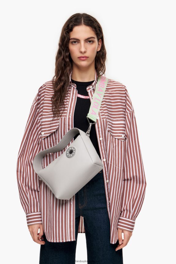 ro Bimba Y Lola geanta hobo din piele gri 2XZ40B50 accesorii