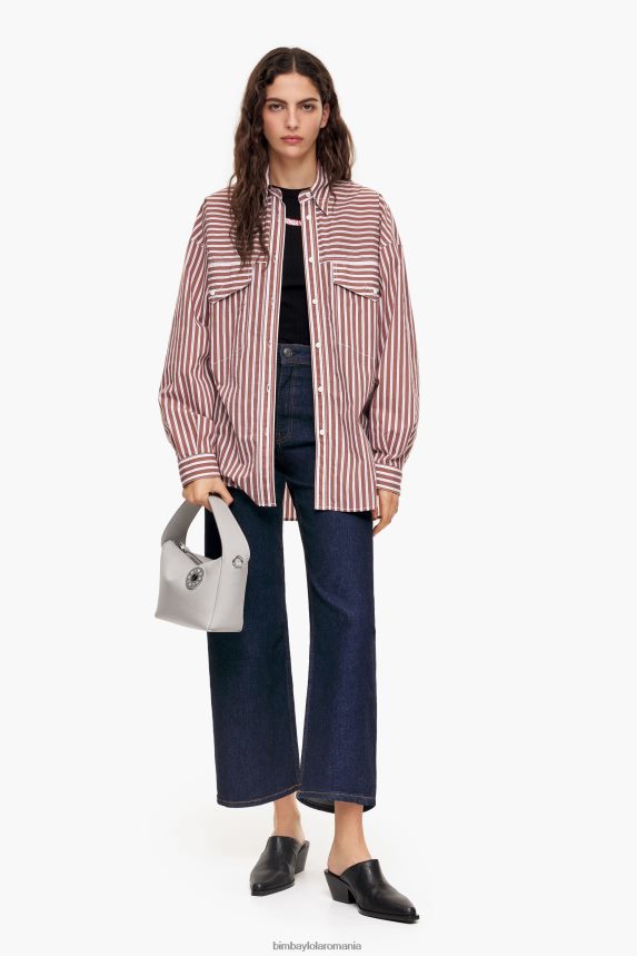 ro Bimba Y Lola geanta hobo din piele gri 2XZ40B50 accesorii