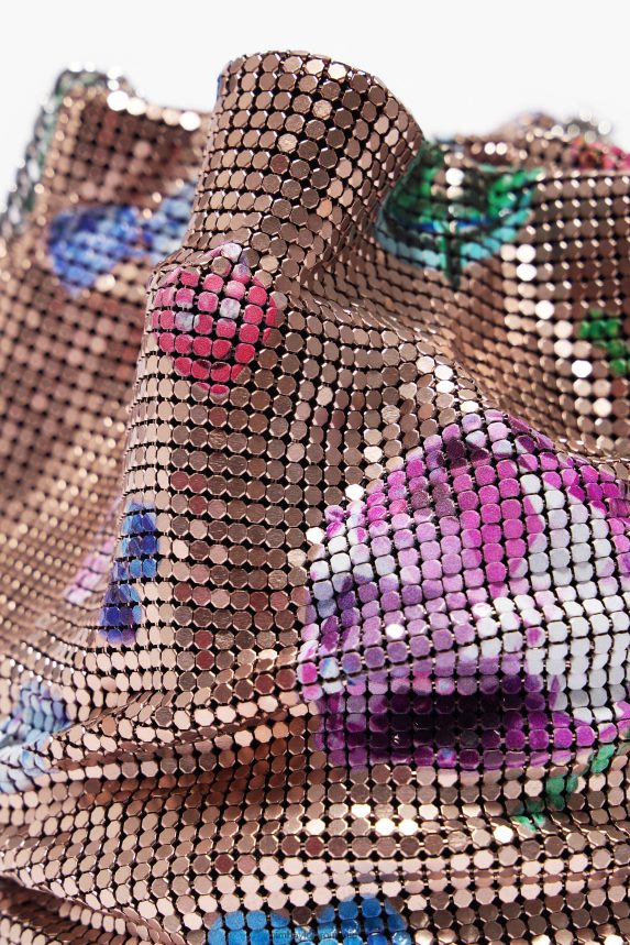 ro Bimba Y Lola geantă găleată din plasă cu imprimeu bijuterii căzute de aur 2XZ40B147 accesorii