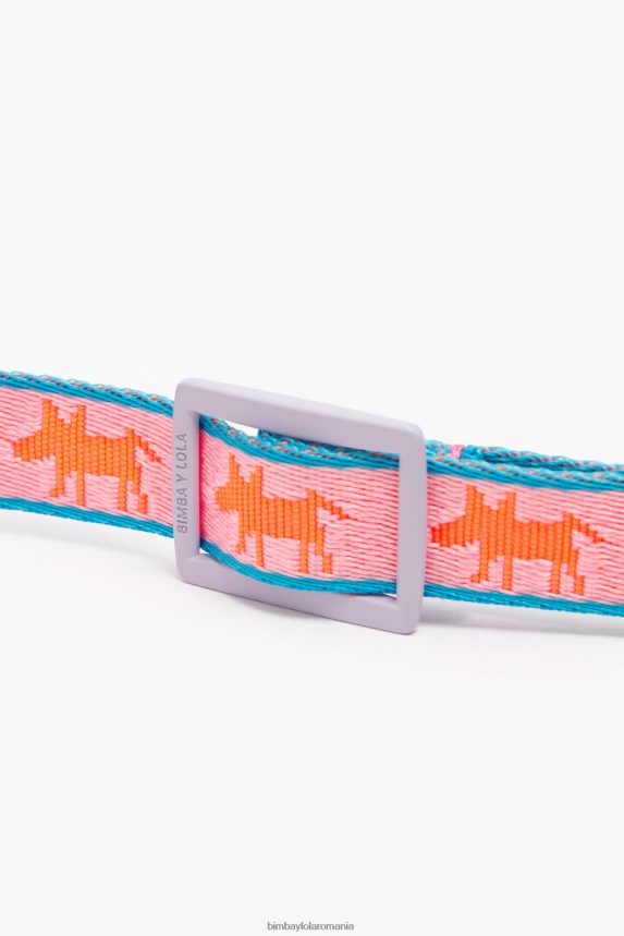 ro Bimba Y Lola guler pentru animale de companie cu logo roz 2XZ40B964 accesorii