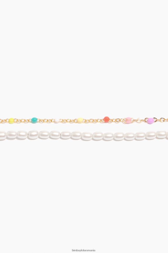 ro Bimba Y Lola colier de perle cu lanț multicolor 2XZ40B791 accesorii