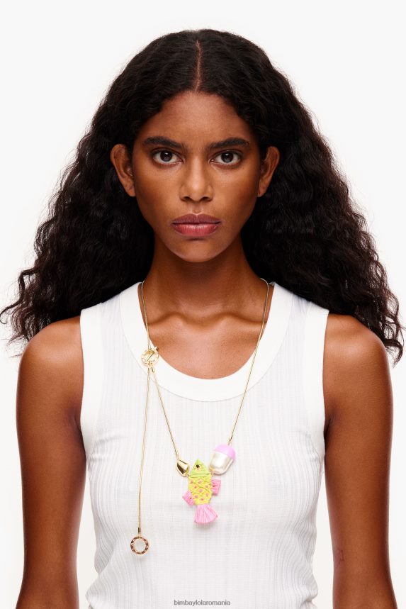 ro Bimba Y Lola colier din rafie multicolor roz 2XZ40B700 accesorii
