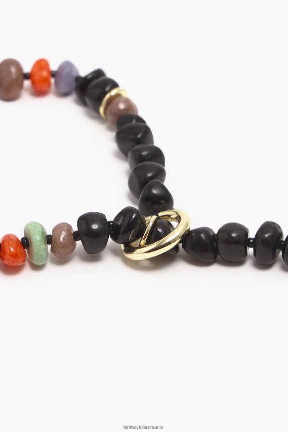 ro Bimba Y Lola colier lung de pietre negru 2XZ40B768 accesorii