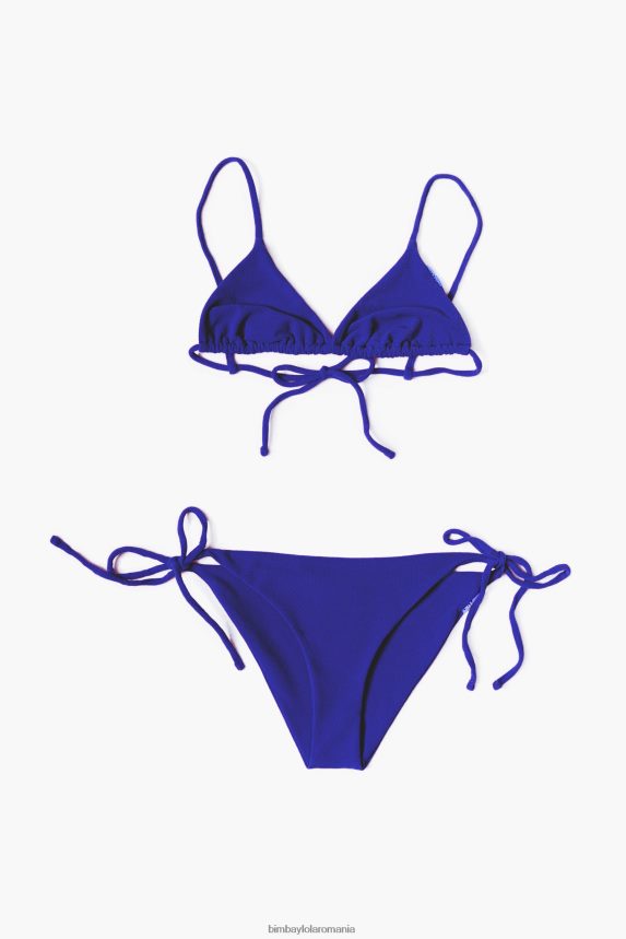 ro Bimba Y Lola bikini triunghi texturat albastru 2XZ40B887 îmbrăcăminte