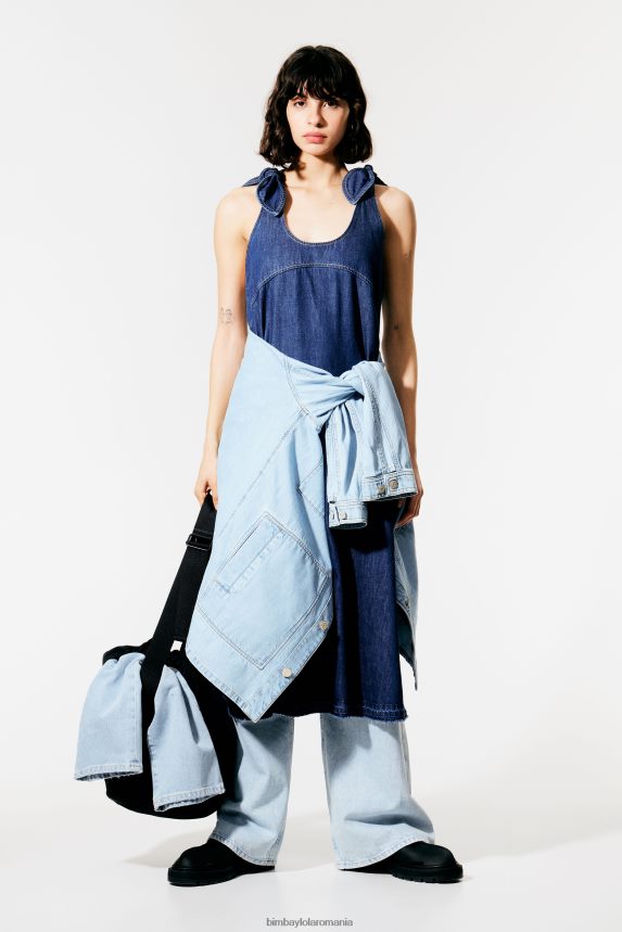 ro Bimba Y Lola rochie din denim întunecată albastru 2XZ40B510 îmbrăcăminte