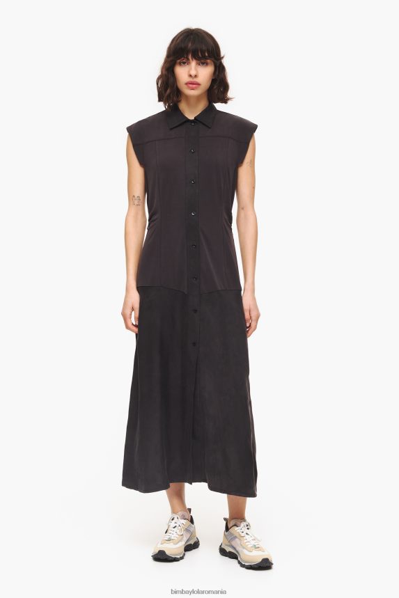 ro Bimba Y Lola rochie lunga negru 2XZ40B227 îmbrăcăminte