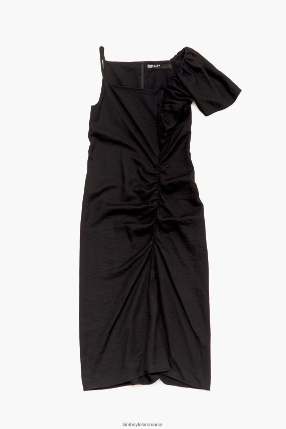ro Bimba Y Lola rochie midi negru 2XZ40B239 îmbrăcăminte