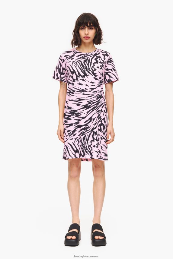 ro Bimba Y Lola rochie scurtă în două culori cu aripi de fluture roz 2XZ40B219 îmbrăcăminte