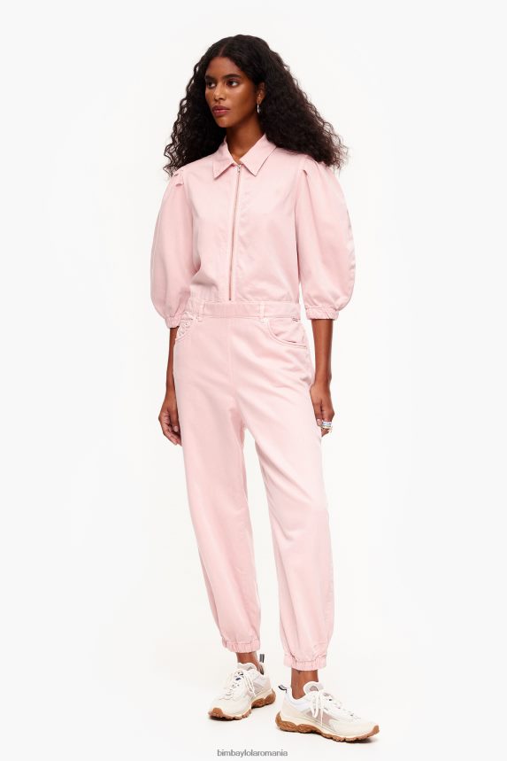 ro Bimba Y Lola salopetă din denim lejer roz 2XZ40B195 îmbrăcăminte