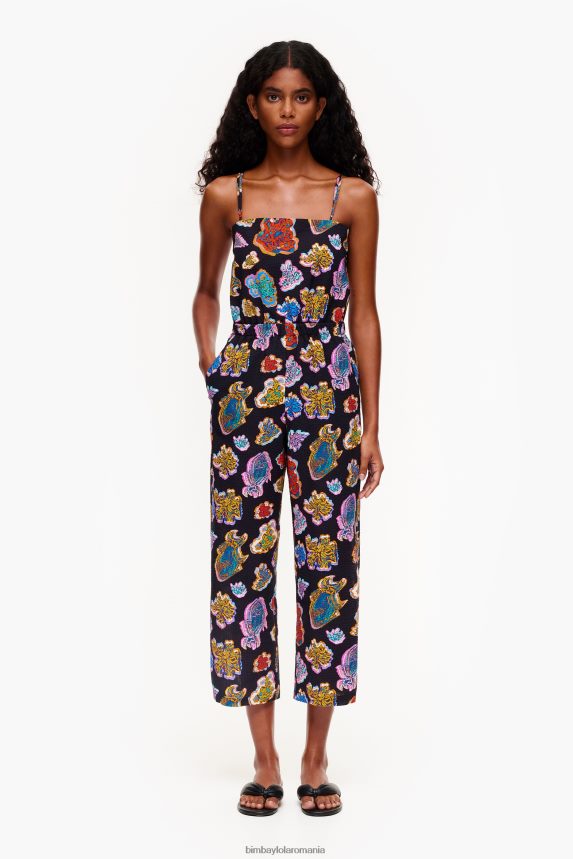 ro Bimba Y Lola salopetă lungă pește fluid de mare negru 2XZ40B177 îmbrăcăminte