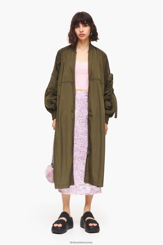 ro Bimba Y Lola Fusta midi cu imprimeu spraymini roz 2XZ40B464 îmbrăcăminte