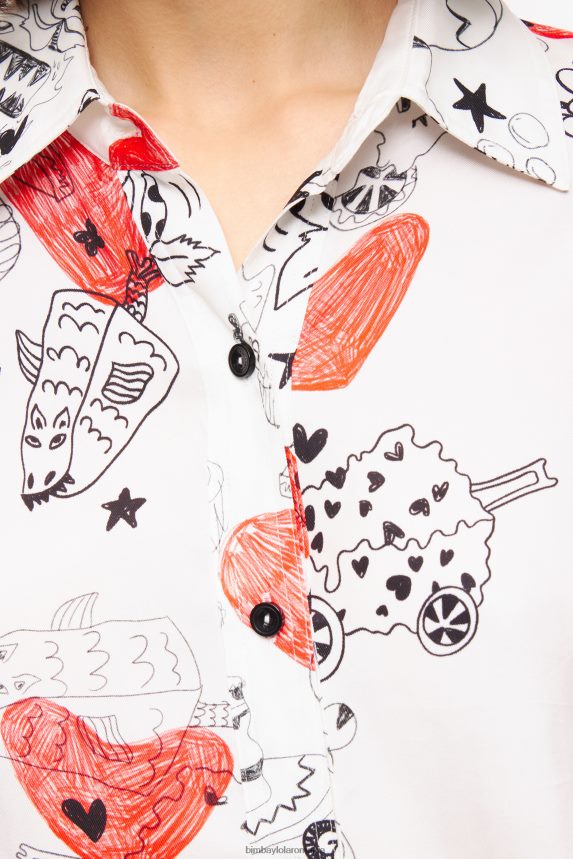 ro Bimba Y Lola cămașă cu inimă poreclă 2XZ40B347 îmbrăcăminte