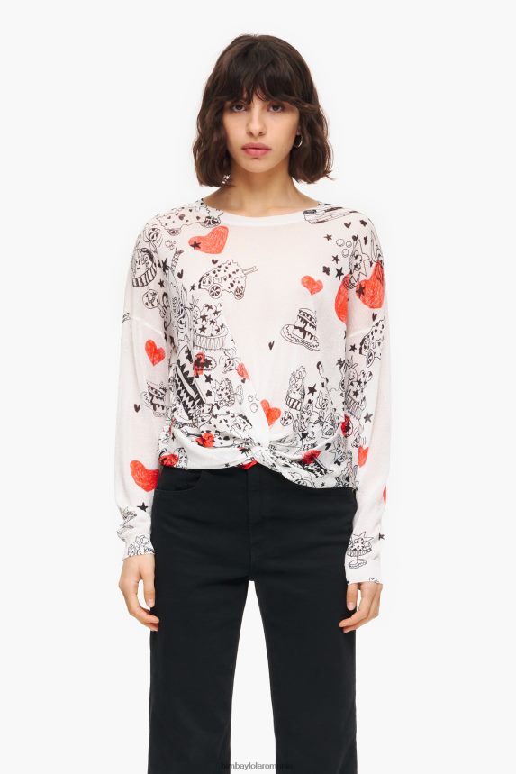 ro Bimba Y Lola pulover cu imprimeu inima poreclă 2XZ40B373 îmbrăcăminte