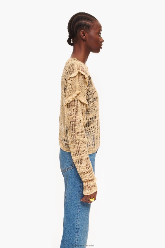 ro Bimba Y Lola pulover din tricot deschis cămilă 2XZ40B362 îmbrăcăminte