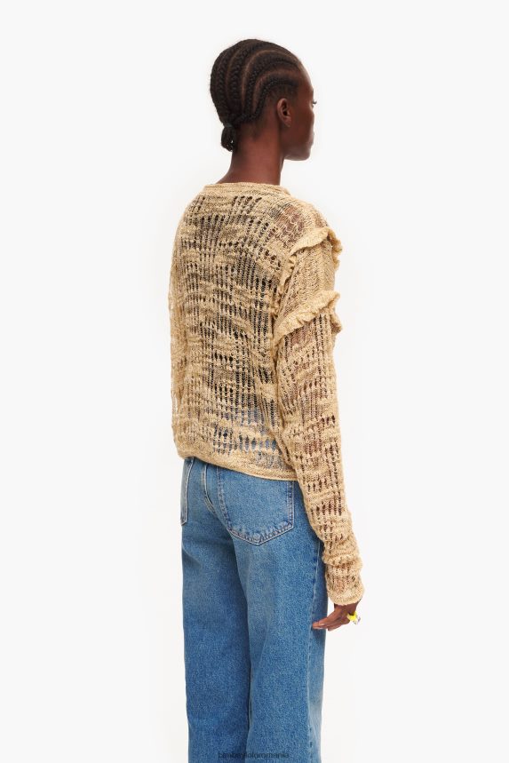 ro Bimba Y Lola pulover din tricot deschis cămilă 2XZ40B362 îmbrăcăminte