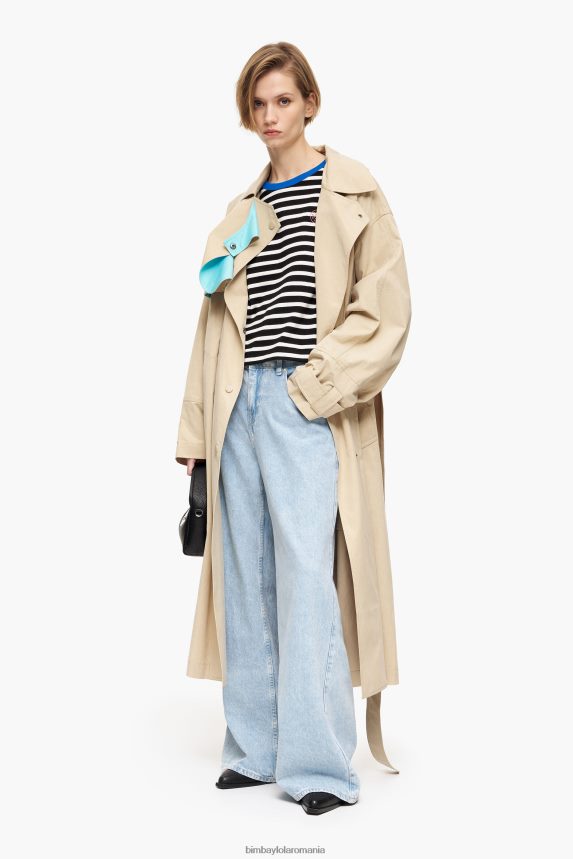 ro Bimba Y Lola tricou din bumbac cu dungi negru 2XZ40B317 îmbrăcăminte