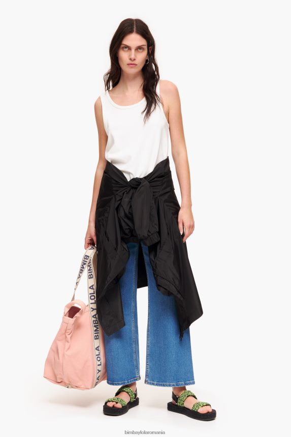 ro Bimba Y Lola tricou fără mâneci ponte di roma fildeş 2XZ40B289 îmbrăcăminte