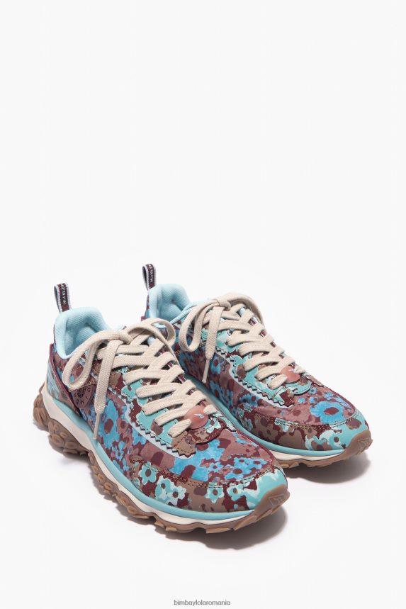 ro Bimba Y Lola adidași alergător cu flori pline pulpo maro 2XZ40B545 footwewar