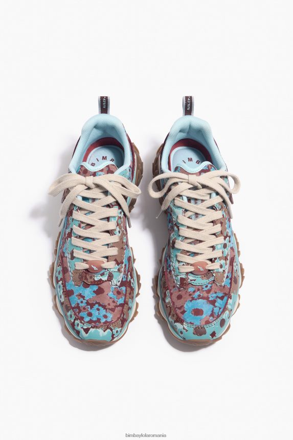 ro Bimba Y Lola adidași alergător cu flori pline pulpo maro 2XZ40B545 footwewar