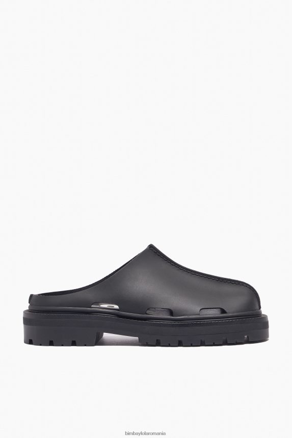ro Bimba Y Lola sabot cu efect cauciuc negru 2XZ40B598 footwewar