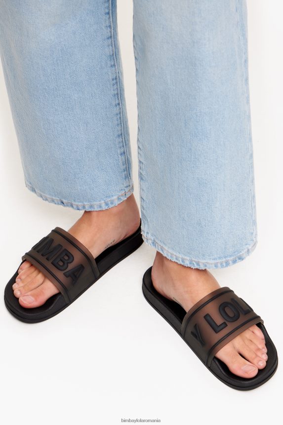 ro Bimba Y Lola flip-flop cu glisor cu logo negru 2XZ40B590 footwewar