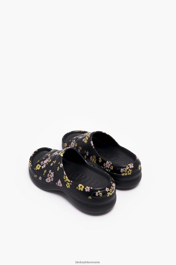 ro Bimba Y Lola flip-flop platformă cu imprimeu flori acrilice negru 2XZ40B595 footwewar