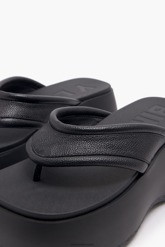 ro Bimba Y Lola sandală cu platformă din piele negru 2XZ40B568 footwewar
