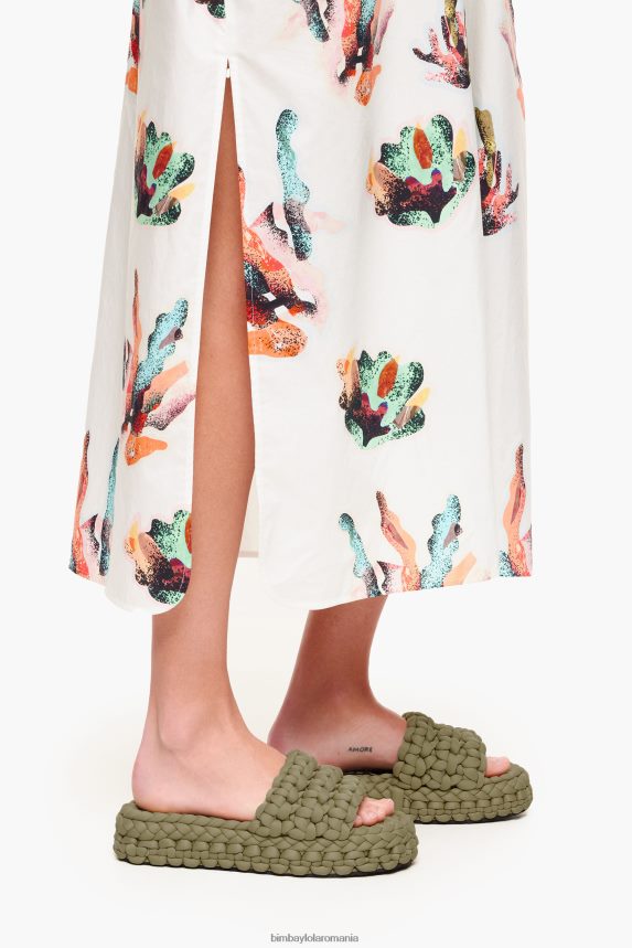 ro Bimba Y Lola sandală plată împletită kaki 2XZ40B572 footwewar