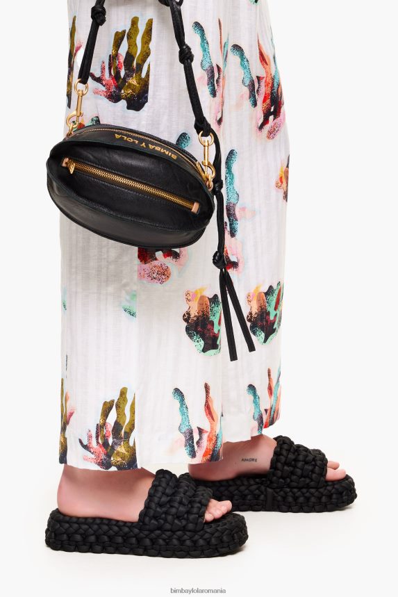 ro Bimba Y Lola sandală plată împletită negru 2XZ40B573 footwewar