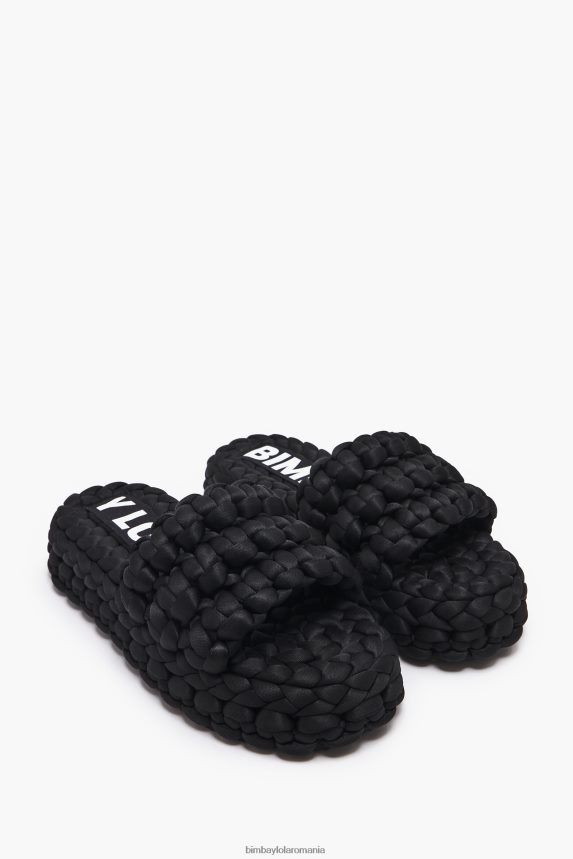 ro Bimba Y Lola sandală plată împletită negru 2XZ40B573 footwewar